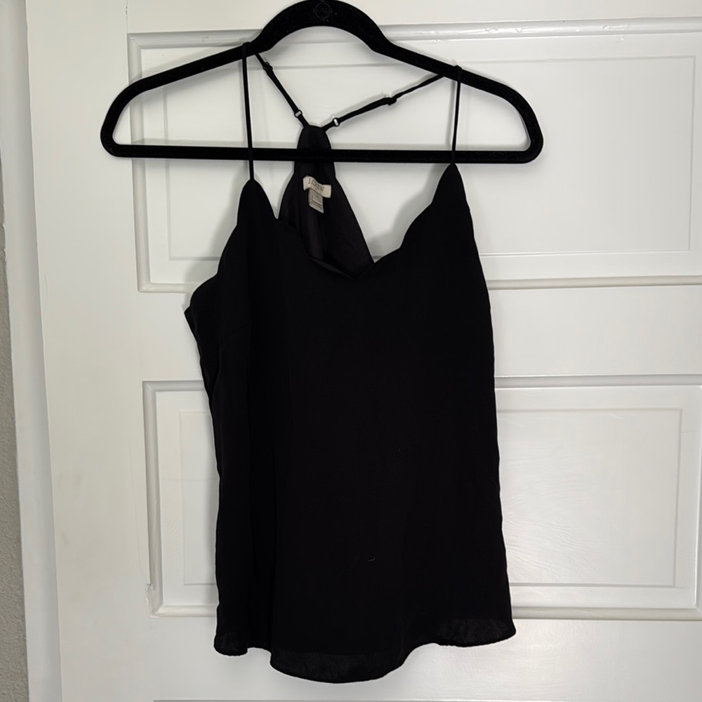 J. Crew Black Backless Camisole Top